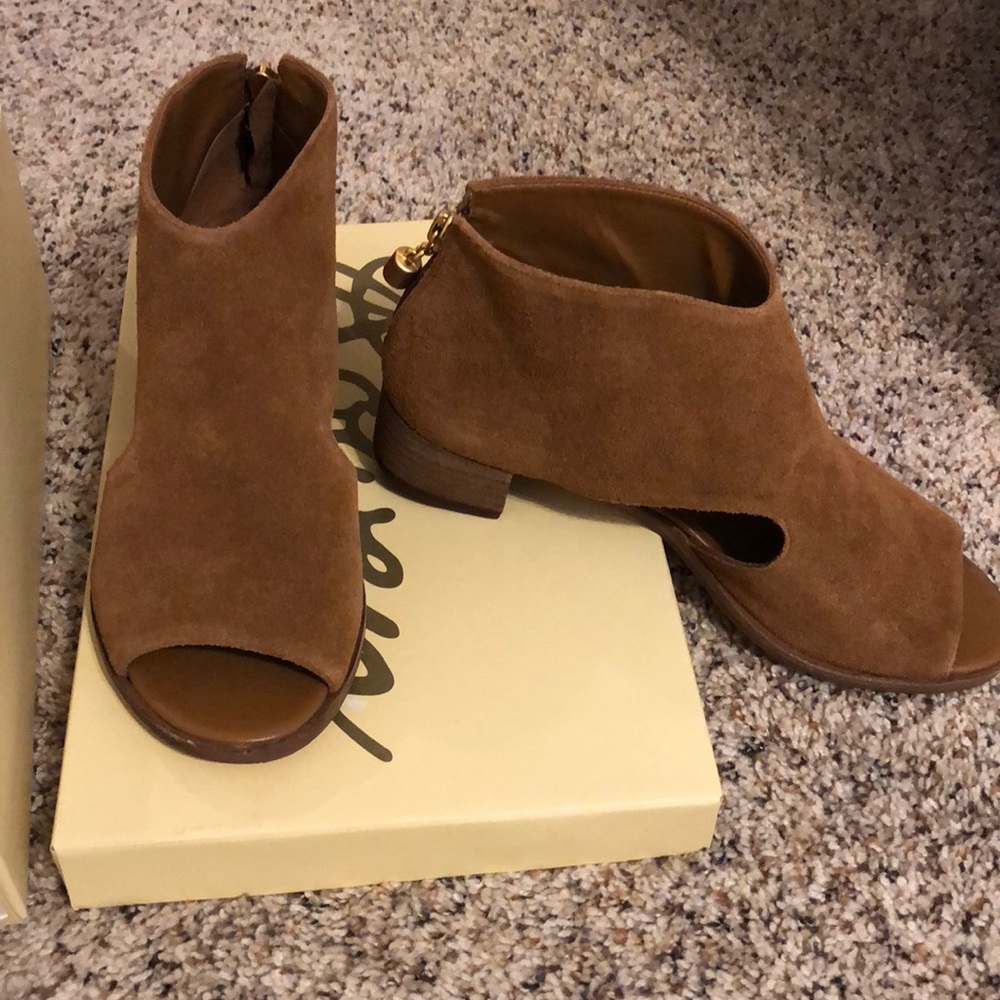Suede booties